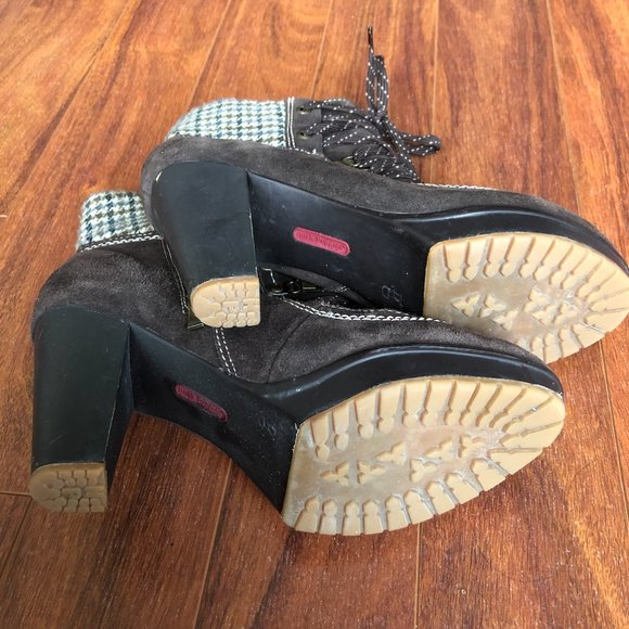 Hush Puppies Brown Heeled Boots - Picture 9 of 9